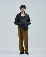 BED j.w. FORD "+ Bag – Gray" Nylon Pullover Jacket|ベッドフォード "プラスバッグ – グレー" ナイロンプルオーバージャケット メンズモデル着用