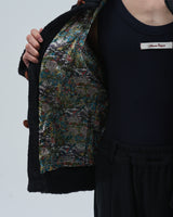 BED j.w. FORD "Cowichan – Black" Cowichan Knit Sweater|ベッドフォード "カウチン – ブラック" カウチンセーター メンズモデル着用