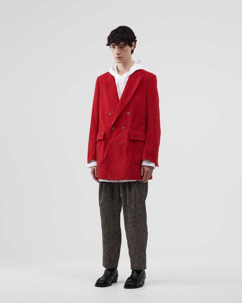 Double-Breasted Jacket – Red
