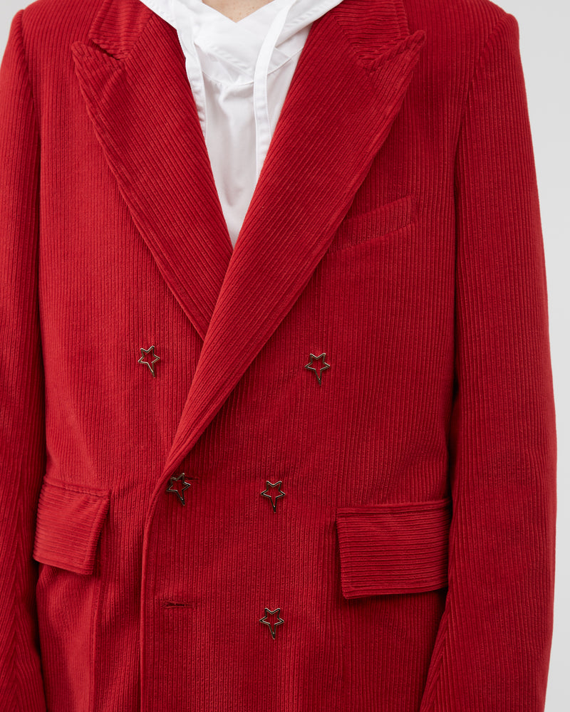 Double-Breasted Jacket – Red