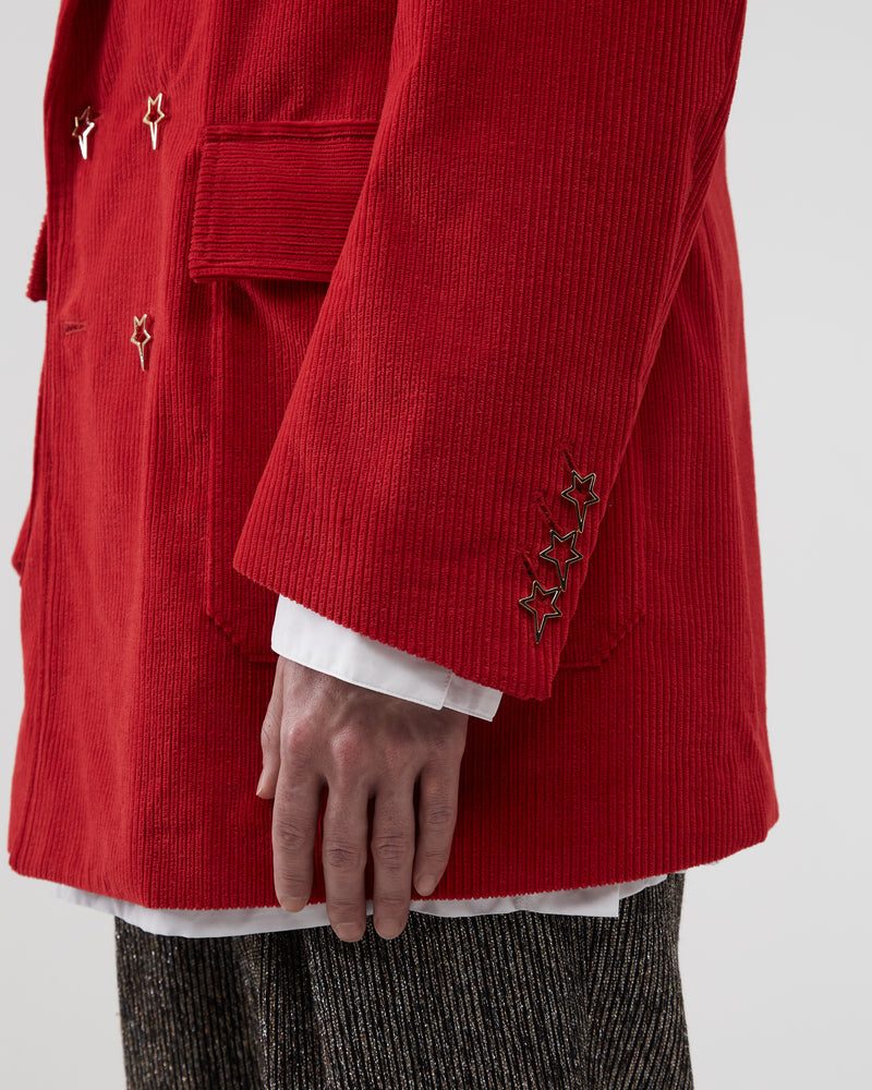 Double-Breasted Jacket – Red