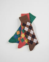 BED j.w. FORD "argyle – Beige, Red & Green" Socks｜ベッドフォード "アーガイル – ベージュ, レッド & グリーン" ソックス