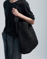 BED j.w. FORD "Norman Rockwell – Black" Basket Bag｜ベッドフォード "ノーマンロックウェル – ブラック" カゴバッグ