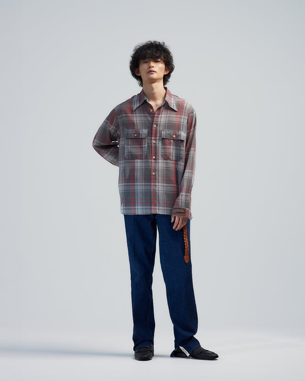 【定価77,000円】ベッドフォード　ハーフポロシャツ　サイズ0 ダークネイビー BED J.W. FORD(ベッドフォード)のChain Polo Half-sleeve Sweater NAVY