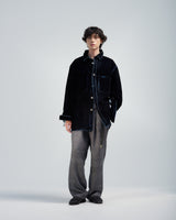 BED j.w. FORD "Over Shirt – Black" Over Sized Shirt｜ベッドフォード "オーバーシャツ – ブラック" オーバーサイズシャツ メンズモデル着用