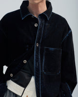 BED j.w. FORD "Over Shirt – Black" Over Sized Shirt｜ベッドフォード "オーバーシャツ – ブラック" オーバーサイズシャツ メンズモデル着用