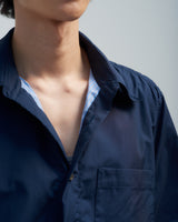 BED j.w. FORD "SNS – Navy" Short Sleeve Shirt｜ベッドフォード "エスエヌエス – ネイビー" ショートスリーブシャツ メンズモデル着用