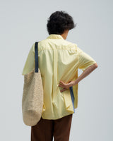 BED j.w. FORD "SNS – Yellow" Short Sleeve Shirt｜ベッドフォード "エスエヌエス – イエロー" ショートスリーブシャツ メンズモデル着用