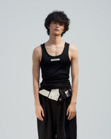 BED j.w. FORD "Tight – Black" Wool Tank top｜ベッドフォード "タイト – ブラック" ウールタンクトップ メンズモデル着用