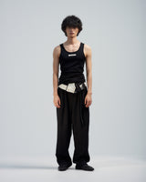 BED j.w. FORD "Tight – Black" Wool Tank top｜ベッドフォード "タイト – ブラック" ウールタンクトップ メンズモデル着用
