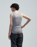 BED j.w. FORD "Tight – Gray" Wool Tank top｜ベッドフォード "タイト – グレー" ウールタンクトップ メンズモデル着用