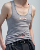 BED j.w. FORD "Tight – Gray" Wool Tank top｜ベッドフォード "タイト – グレー" ウールタンクトップ メンズモデル着用