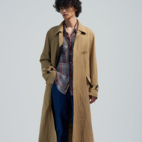 BED j.w. FORDダークグリーン テーラードジャケット フリンジ付き BED j.w. FORD/ベッドフォード】Lapel-less Jacket（テーラード