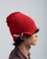 BED j.w. FORD "Alternative Elegance – Red" Beanie｜ベッドフォード "オルタナティブエレガンス – レッド" ビーニー メンズモデル着用