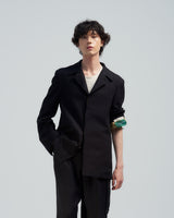 BED j.w. FORD "New Faces – Black" New Team Jacket｜ベッドフォード "ニューフェイシーズ – ブラック" 新チームジャケット メンズモデル着用