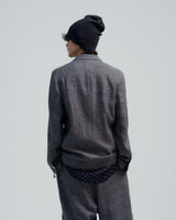 BED j.w. FORD "New Faces – Gray" New Team Jacket｜ベッドフォード "ニューフェイシーズ – グレー" 新チームジャケット メンズモデル着用