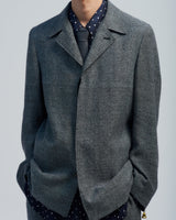 BED j.w. FORD "New Faces – Gray" New Team Jacket｜ベッドフォード "ニューフェイシーズ – グレー" 新チームジャケット メンズモデル着用