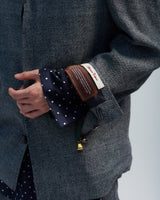 BED j.w. FORD "New Faces – Gray" New Team Jacket｜ベッドフォード "ニューフェイシーズ – グレー" 新チームジャケット メンズモデル着用