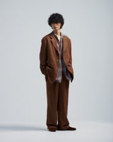 BED j.w. FORD "Nice Material Easy J – Brown" Single Breasted Jacket｜ベッドフォード "ナイスマテリアルイージージェー – ブラウン" シングルブレストジャケット メンズモデル着用