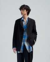 BED j.w. FORD "Team Jacket – Black" Suit Jacket｜ベッドフォード "チームジャケット – ブラック" スーツジャケット メンズモデル着用