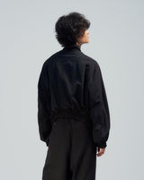 BED j.w. FORD "inside pockets – Black" Nylon Jacket｜ベッドフォード "インサイドポケット – ブラック" ナイロンジャケット メンズモデル着用