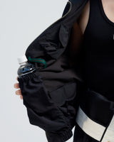 BED j.w. FORD "inside pockets – Black" Nylon Jacket｜ベッドフォード "インサイドポケット – ブラック" ナイロンジャケット メンズモデル着用