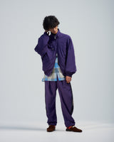 BED j.w. FORD "inside pockets – Purple" Nylon Jacket｜ベッドフォード "インサイドポケット – パープル" ナイロンジャケット メンズモデル着用