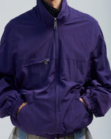 BED j.w. FORD "inside pockets – Purple" Nylon Jacket｜ベッドフォード "インサイドポケット – パープル" ナイロンジャケット メンズモデル着用