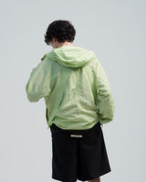 BED j.w. FORD "Not like a mountain – Mint" Anorak Parka｜ベッドフォード "ノットライクアマウンテン – ミント" アノラックパーカ メンズモデル着用