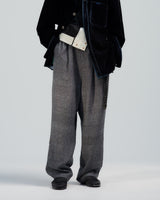 BED j.w. FORD "Two Waists – Gray" Double Waist Pants｜ベッドフォード "ツーウエスト – グレー" ダブルウエストパンツ メンズモデル着用