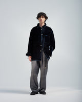 BED j.w. FORD "Two Waists – Gray" Double Waist Pants｜ベッドフォード "ツーウエスト – グレー" ダブルウエストパンツ メンズモデル着用