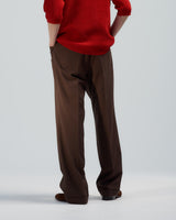 BED j.w. FORD "5-Pockets – Brown" Wool Slacks｜ベッドフォード "5ポケッツ – ブラウン" ウールスラックス メンズモデル着用