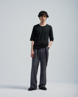 BED j.w. FORD "5-Pockets – Gray" 5pockets Pants｜ベッドフォード "5ポケット – グレー" 5ポケットパンツ メンズモデル着用