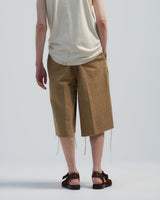 BED j.w. FORD "Holiday Shorts – Beige" Gurkha Shorts｜ベッドフォード "ホリデーショーツ – ベージュ" グルカショーツ メンズモデル着用