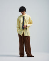 BED j.w. FORD "Nice Material Easy P – Brown" Easy Pants｜ベッドフォード "ナイスマテリアルイージーピー – ブラウン" イージーパンツ メンズモデル着用