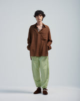 BED j.w. FORD "Training Days – Mint" Nylon Pants｜ベッドフォード "トレーニングデイズ – ミント" ナイロンパンツ メンズモデル着用