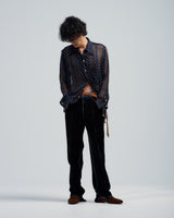 BED j.w. FORD "USED MODEL – Black" Slim Jeans｜ベッドフォード "ユーズドモデル – ブラック" スリムデニム メンズモデル着用