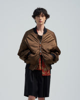 BED j.w. FORD "Head or neck – Red" Beads Scarf｜ベッドフォード "ヘッドオアネック – レッド" ビーズスカーフ メンズモデル着用