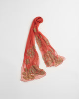 BED j.w. FORD "Head or neck – Red" Beads Scarf｜ベッドフォード "ヘッドオアネック – レッド" ビーズスカーフ