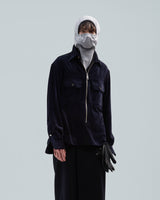 BED j.w. FORD "Party Call – Navy" Pullover Shirts｜ベッドフォード "パーティーコール – ネイビー" プルオーバーシャツ メンズモデル着用