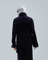 BED j.w. FORD "Party Call – Navy" Pullover Shirts｜ベッドフォード "パーティーコール – ネイビー" プルオーバーシャツ メンズモデル着用
