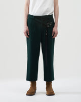 Cropped Straight Pants – Forest
