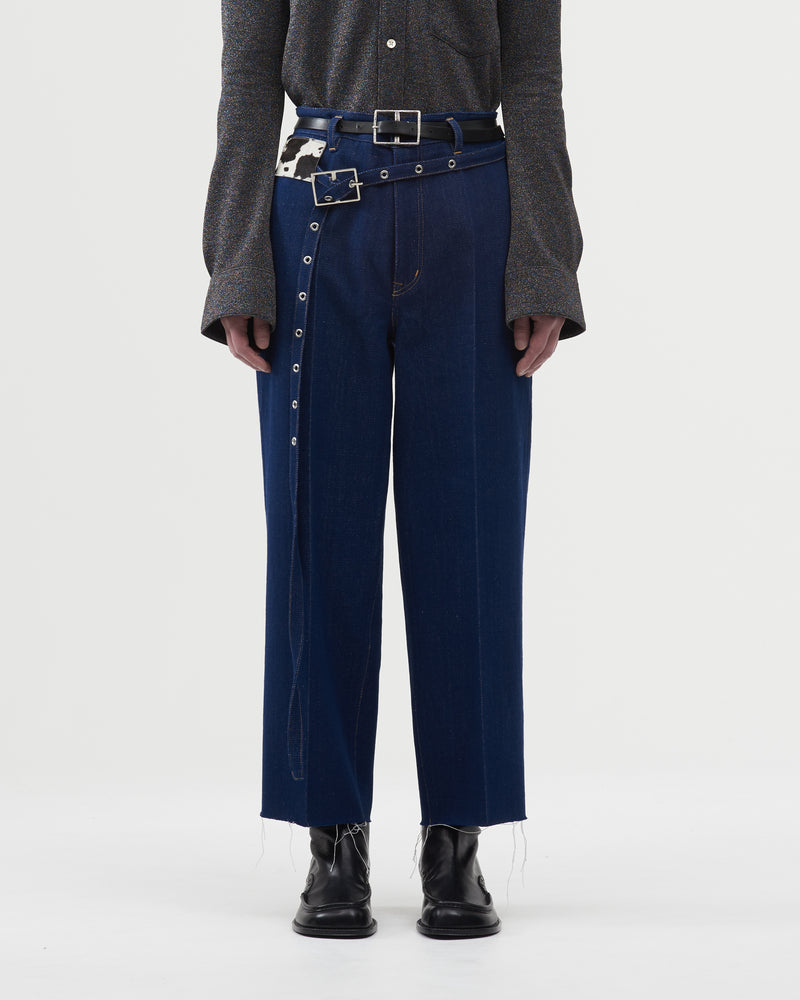 Denim Straight Pants – Indigo