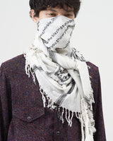 Hand Embroidery Scarf – White