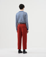Corduroy Straight Pants – Red