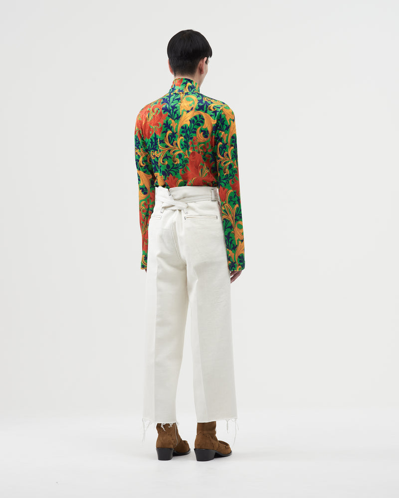 Denim Straight Pants – Natural