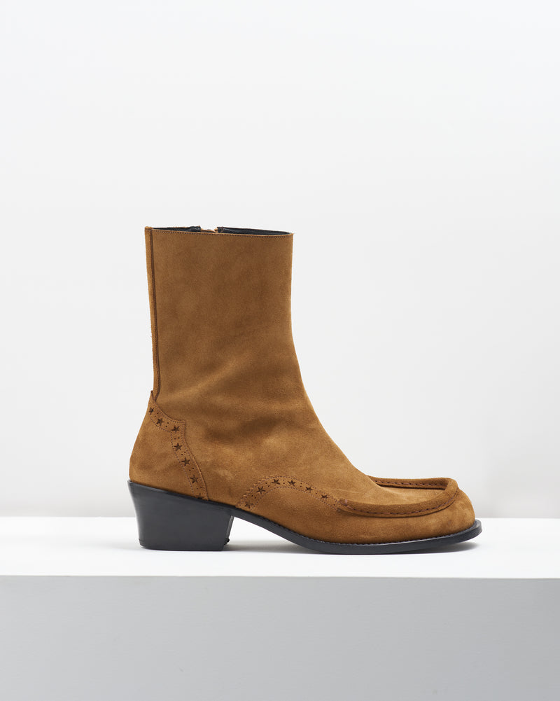 Square toe Boots – Camel