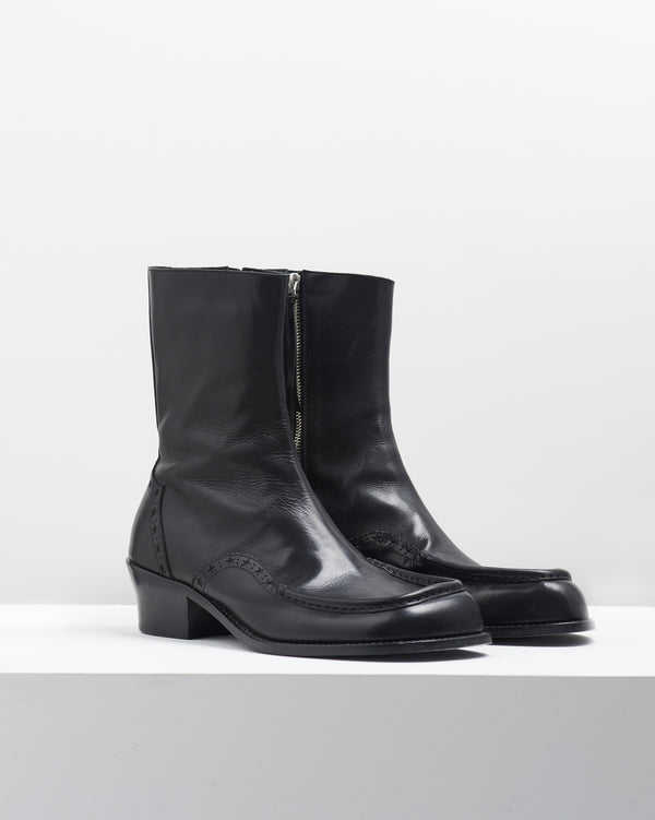 Square toe Boots – Black