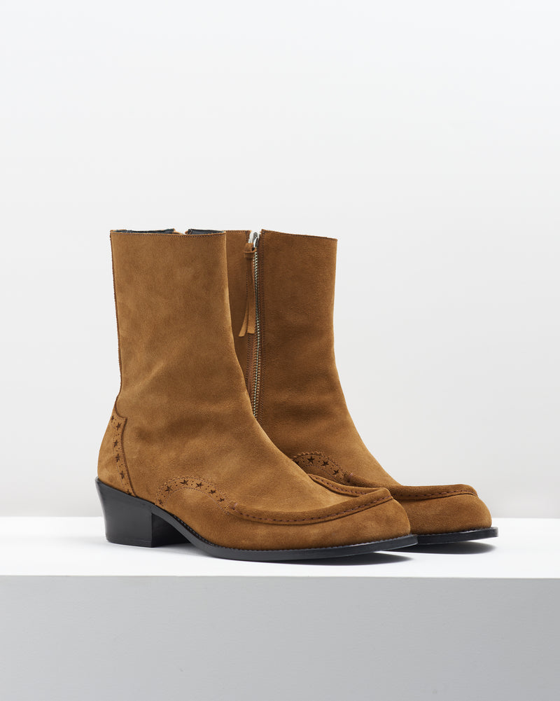 Square toe Boots – Camel
