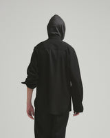 BED j.w. FORD "Wear a shirts – Black" Tie Shirts｜ベッドフォード "ウェアアシャツ – ブラック" タイ付きシャツ メンズモデル着用